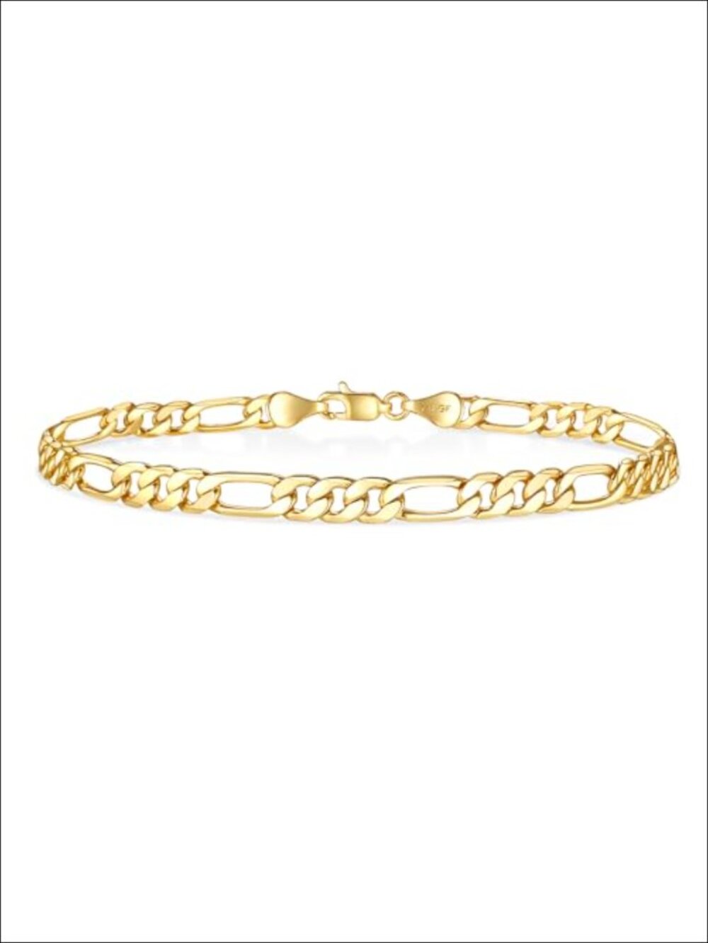 14K Gold Filled Figaro Link Chain Bracelet 6mm Hypoallergenic Dainty Gift